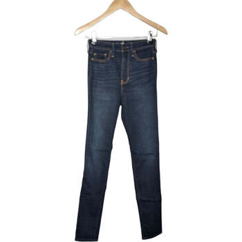 jeans hollister  jean droit femme  34 - t0 - xs bleu 