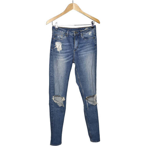 Vêtements Femme Jeans H&M jean droit femme  36 - T1 - S Bleu Bleu