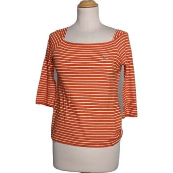 Vêtements Femme Tops / Blouses Lacoste Top Manches Longues  36 - T1 - S Orange