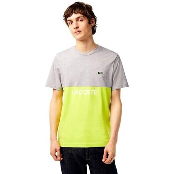 Vêtements Homme T-shirts manches courtes Lacoste CAMISETA HOMBRE   COLOR BLOCK TH8372 Gris