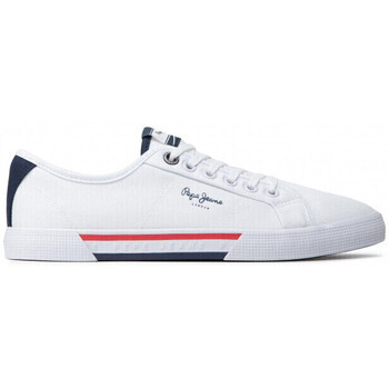 Chaussures Homme Baskets mode Pepe Cancan jeans Brady Men Basic Blanc