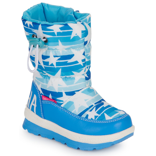 Chaussures Fille Bottes de neige Polos manches longues APRES-SKI Bleu / Blanc
