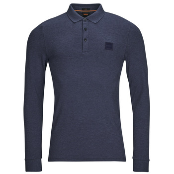 Vêtements Homme Polos manches longues BOSS PASSERBY Marine