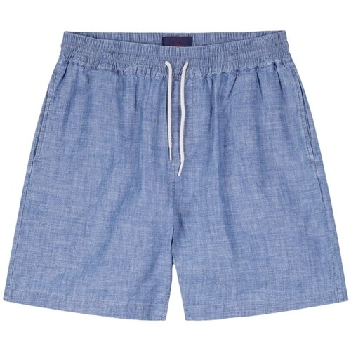Vêtements Homme Shorts / Bermudas Portuguese Flannel patta word on the street t shirt white Bleu