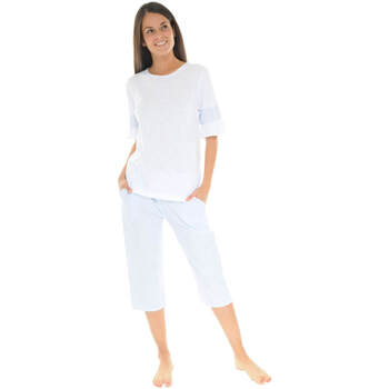 Vêtements Femme Pyjamas / Chemises de nuit Pilus PYJAMA COURT BLANC YSABEL BLANC