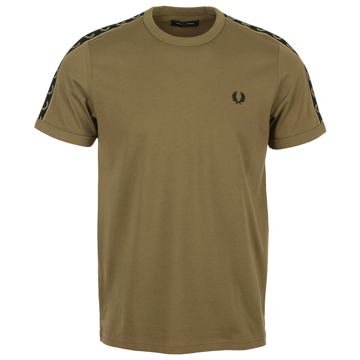 Vêtements Homme T-shirts manches courtes Fred Perry Contrast Tape Ringer T-Shirt Marron