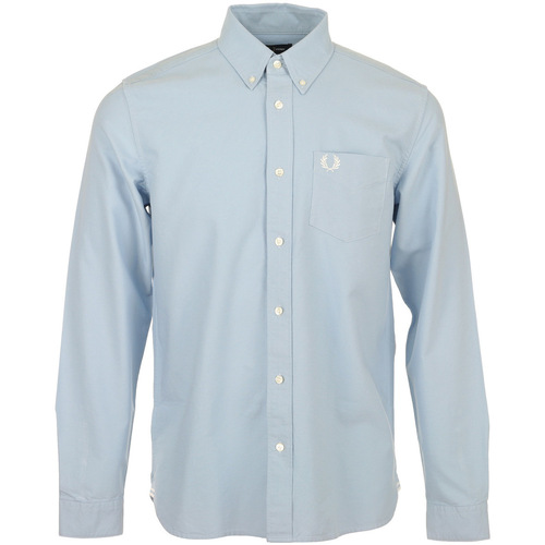 Vêtements Homme Chemises manches longues Fred Perry Oxford Shirt Bleu