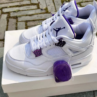 Chaussures Homme Basketball Nike Air Jordan 4 Violet