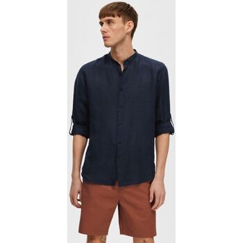 Vêtements Homme Chemises manches longues Selected 16088372 REGKYLIAN-SKY CAPTAIN Bleu