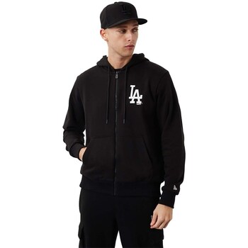 Vêtements Homme Sweats New-Era Mlb League Los Angeles Dodgers Essential Zip Hoodie Noir