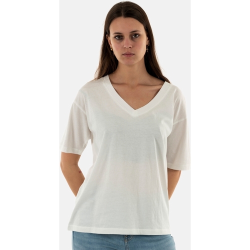 Vêtements Femme T-shirt Holi Print Ichi 20117045 Blanc