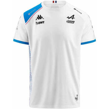 Vêtements Homme T-shirts manches courtes Kappa T-Shirt Abolim BWT Alpine F1 Team 2023  Blanc Blanc