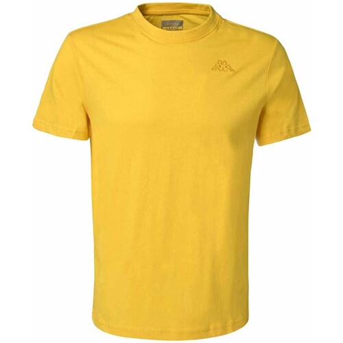 Vêtements Homme T-shirts manches courtes Kappa T-shirt Cafers Jaune