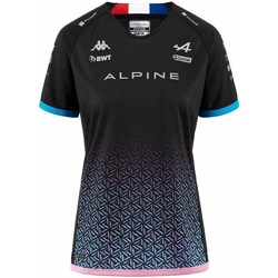 Vêtements Femme T-shirts manches courtes Kappa Maillot Kombat Lady Gasly BWT Alpine F1 Team 2023  Noir Noir