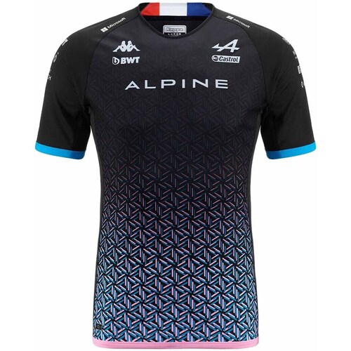 Vêtements Homme T-shirt Abolim Bwt Alpine F1 Kappa Maillot Kombat Gasly BWT Alpine F1 Team 2023  Noir Noir