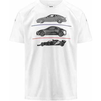 Vêtements Garçon T-shirts Flex manches courtes Kappa T-Shirt Argla BWT Alpine F1 Team 2023  Blanc Blanc