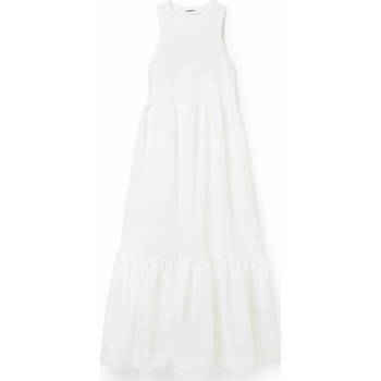 Vêtements Femme Robes longues Desigual 23SWVW84 Blanc