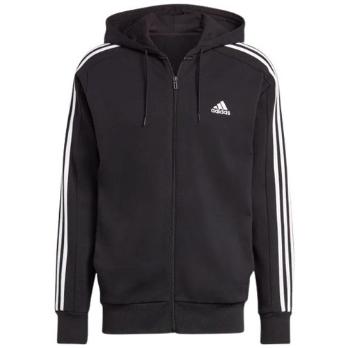 Vêtements Homme Sweats adidas Originals SWEATSHIRT 3S FT FZ - BLACK WHITE - MT Noir
