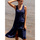 Vêtements Femme Paréos Admas Tunique longue de plage Palomita Bleu