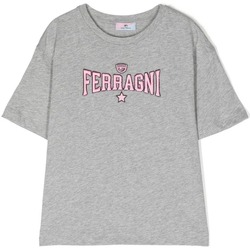 Vêtements Fille T-shirts manches courtes Chiara Ferragni T-SHIRT 59A6101004 Gris