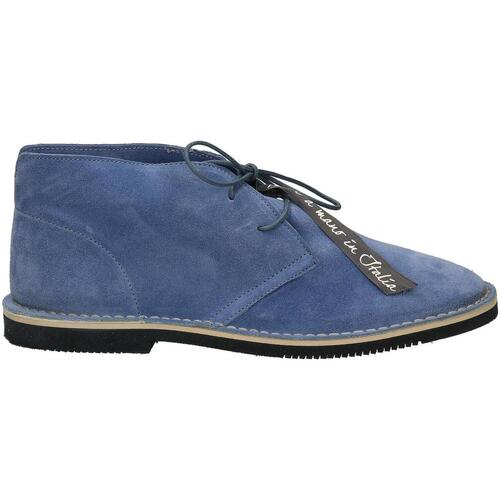 Chaussures Homme Boots Lerews TRACK 1 SUEDE Bleu