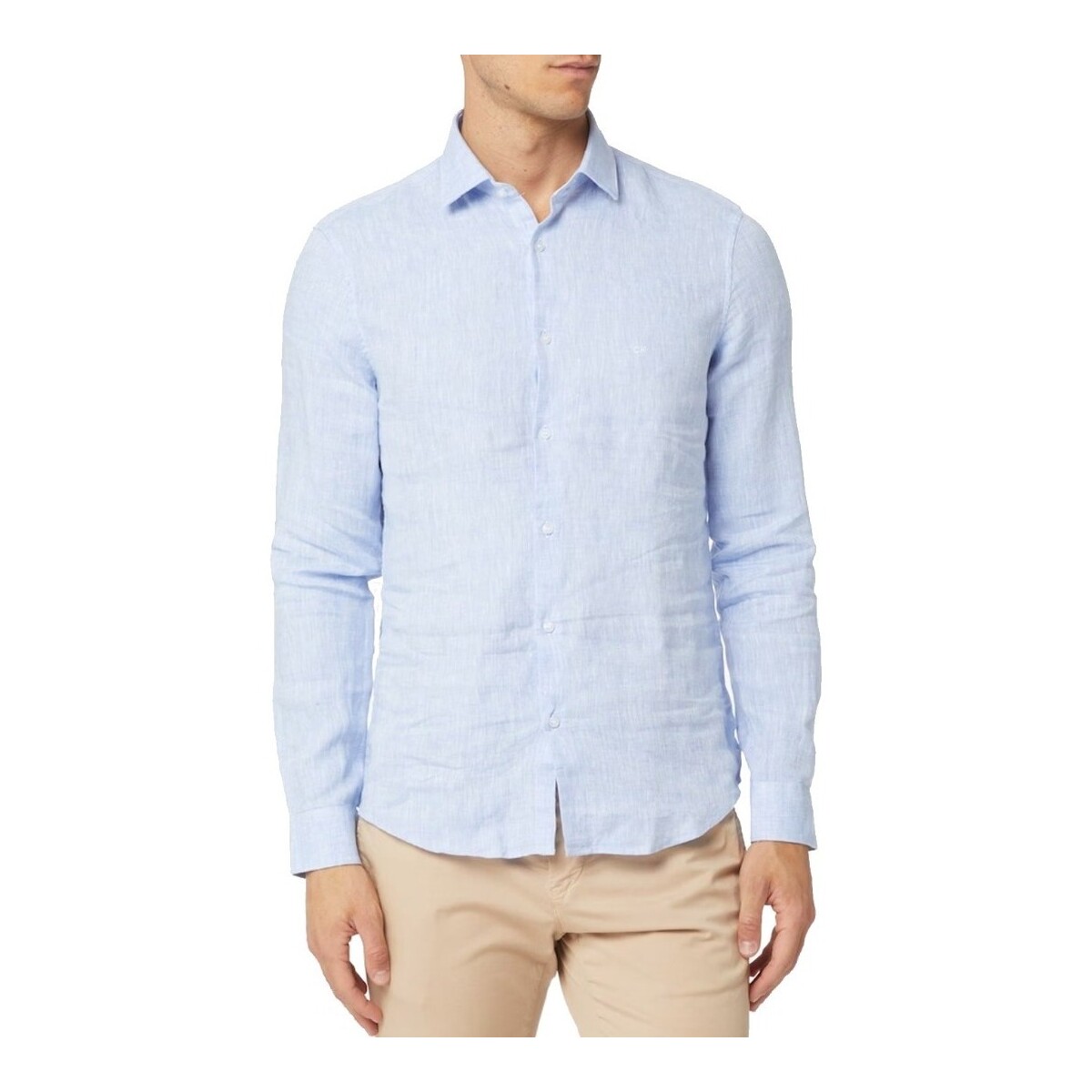 Vêtements Homme Chemises manches longues Calvin Klein Jeans K10K109286 Bleu