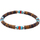 Montres & Bijoux Bracelets Sixtystones Bracelet Perles Heishi œil  Tigre -Large-20cm Multicolore