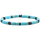 Montres & Bijoux Bracelets Sixtystones Bracelet Perles Heishi Turquoise Agate -Large-20cm Multicolore