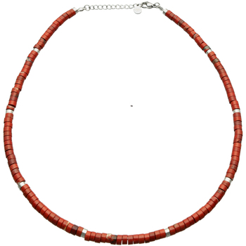 collier sixtystones  sautoir chakra perles heishi jaspe -90 cm 