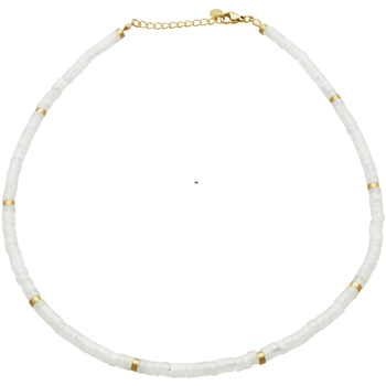 collier sixtystones  collier chakra perles heishi quartz -38 cm 