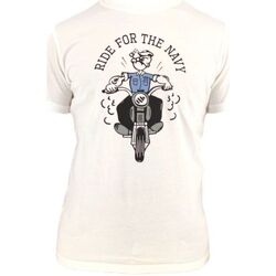 Vêtements Homme T-shirts manches courtes Bl'ker T-shirt Navy Rider Homme White Blanc