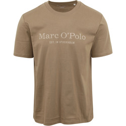 Vêtements Homme T-shirts & Polos Marc O'Polo T-Shirt Logo Marron Marron