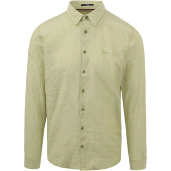 chemise no excess  chemise de lin vert 