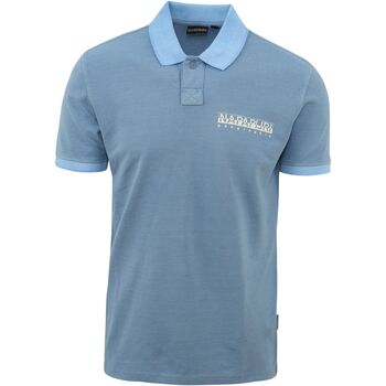 Vêtements Homme T-shirts & Polos Napapijri Polo Meribe Bleu Clair Bleu