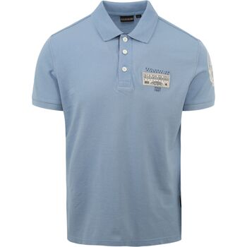 Vêtements Homme T-shirts & Polos Napapijri Autograph Cotton Polo Shirts Bleu