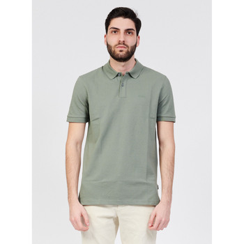 Vêtements Homme T-shirts & Polos BOSS Polo Pallas avec logo brodé Vert