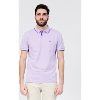 Vêtements Homme T-shirts & Polos BOSS Polo Paul Curved en piqué de coton stretch Violet