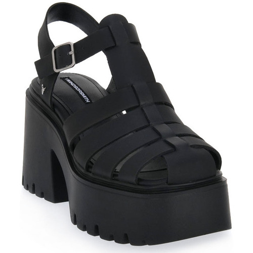Chaussures Femme Serviettes de plage Windsor Smith ETERNITY BLACK LEATHER Noir