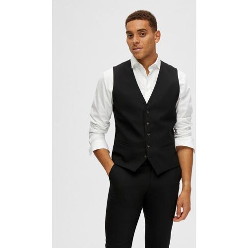 Vêtements Homme Vestes Selected 16089407 NEIL ECT-BLACK Noir