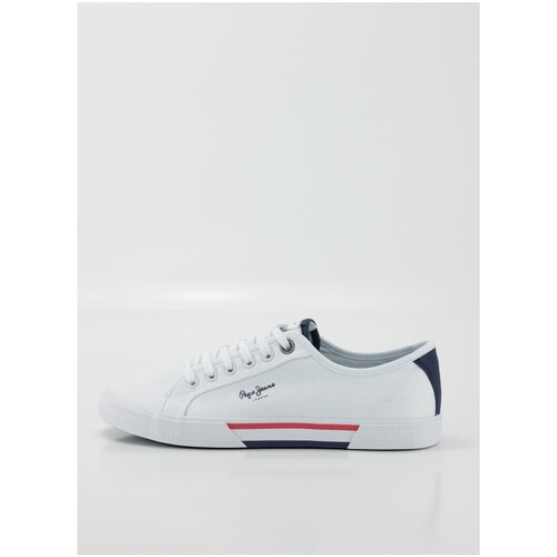 Chaussures Homme Baskets mode Pepe tulle jeans 27343 BLANCO