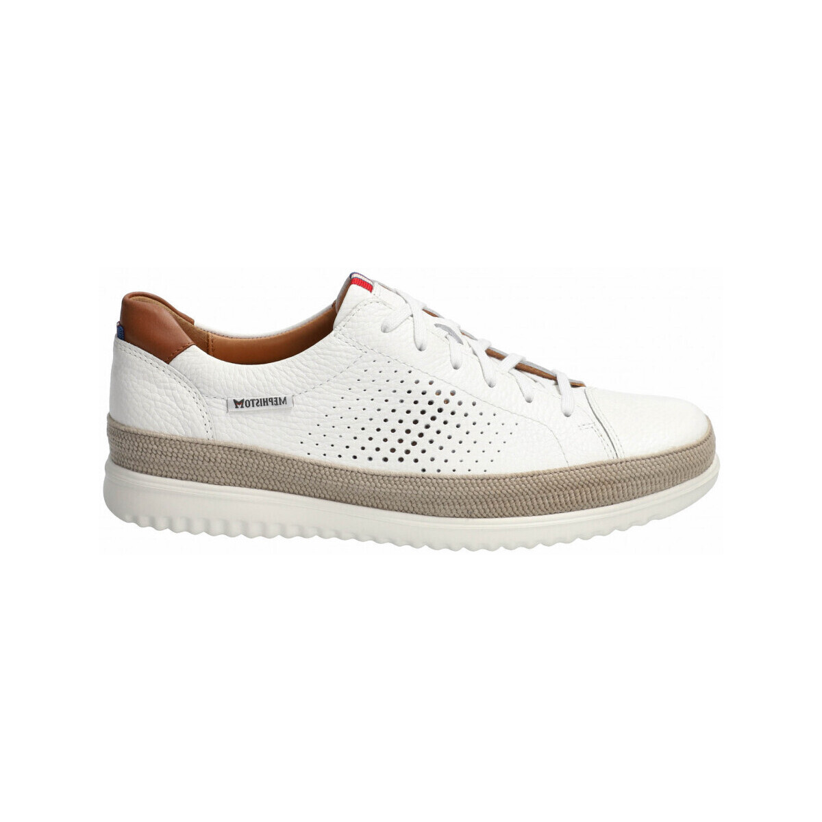 Chaussures Homme Baskets mode Mephisto Chaussures en cuir THOMAS PERF Blanc