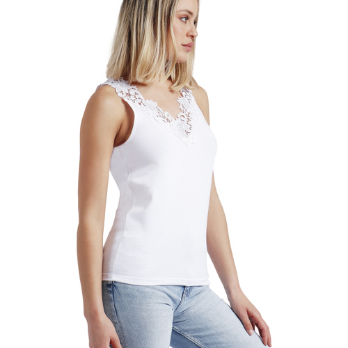 Vêtements Femme Tops / Blouses Admas Robe Estivale Sans Manches Blanc