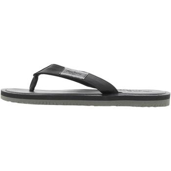 Chaussures Homme Tongs Pepe Love jeans Wind surf ss23 Noir