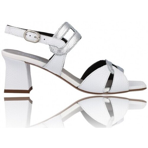 Chaussures Femme Pochettes / Sacoches Plumers Sandalias con Tacón para Mujer de Plumers 3715 Blanc