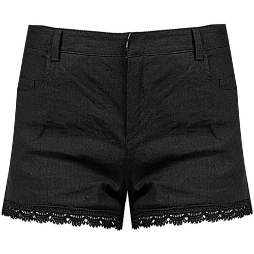 Vêlow-rise Femme Shorts / Bermudas Pinko 1Q10C4 A01A | Felce Noir