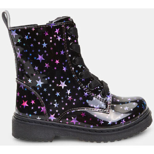 Chaussures Femme Boots Bubblegummers Boots pour fille vernies avec étoiles Noir