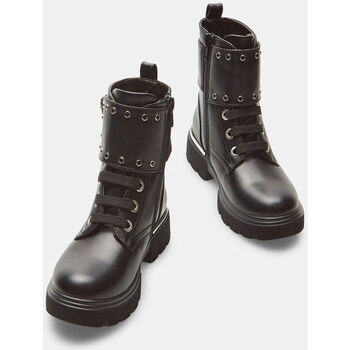 Bata Boots pour fille avec lacets et boucles Noir