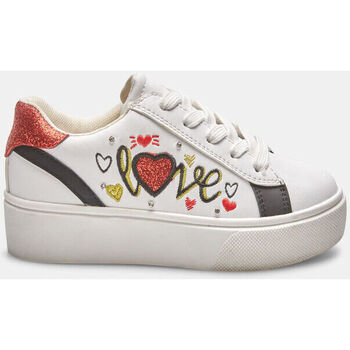 Chaussures Baskets mode Bata Sneakers pour fille love Unisex Blanc