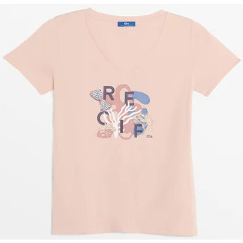 Vêtements Femme T-shirts TEEN manches courtes TBS MARINVER Rose