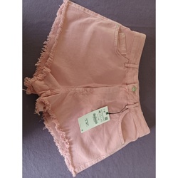 Vêtements Femme Shorts / Bermudas Zara Short 100% coton Rose